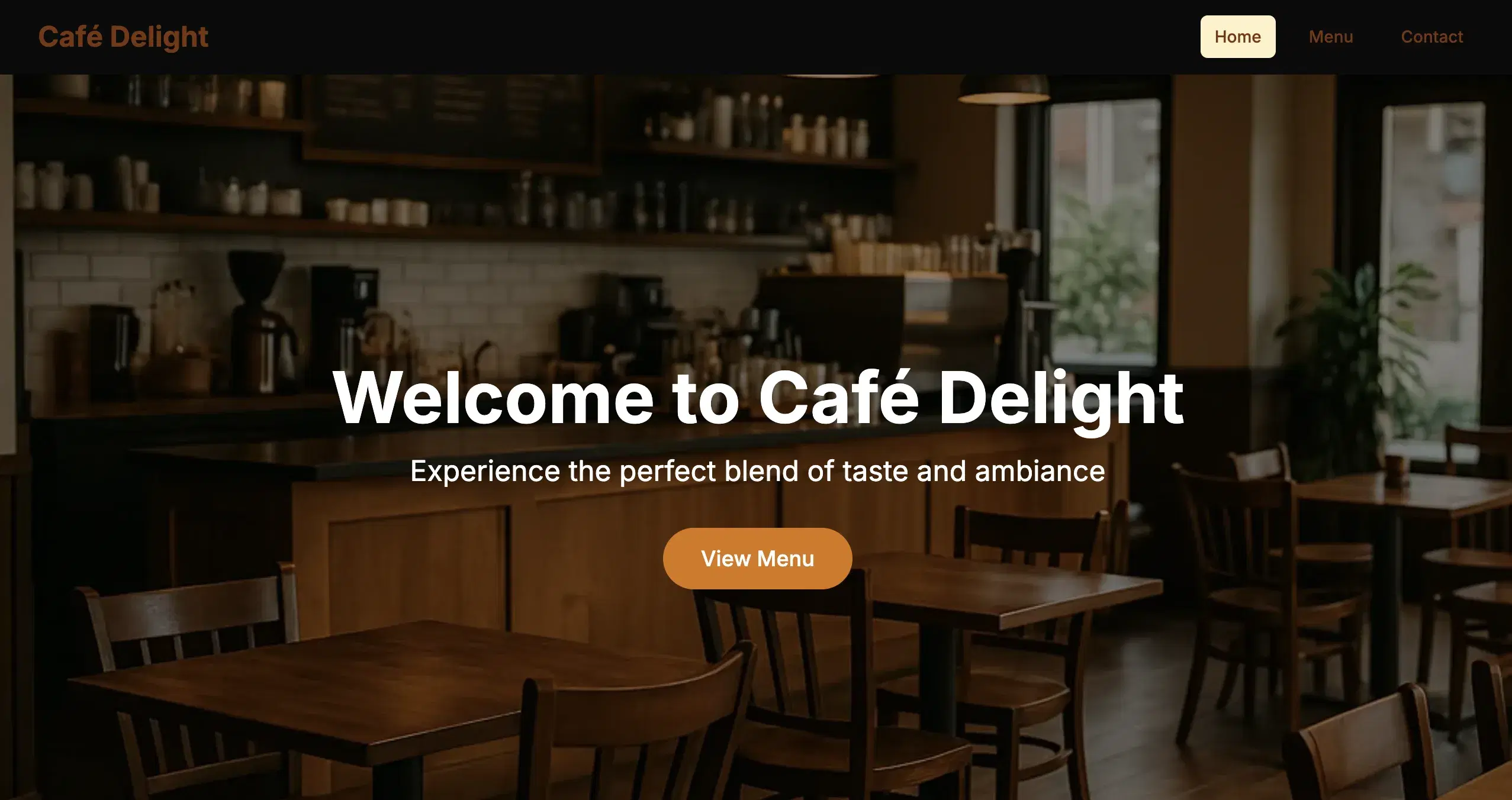 Café Delight | Artisanal Coffee Experience